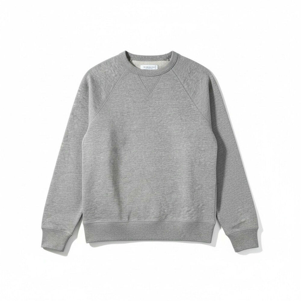 Everlane Unisex The French Terry Long Sleeve Pullover Sweatshirt Gray XXS New